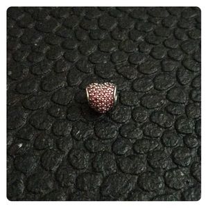 Red Pandora Heart Charm